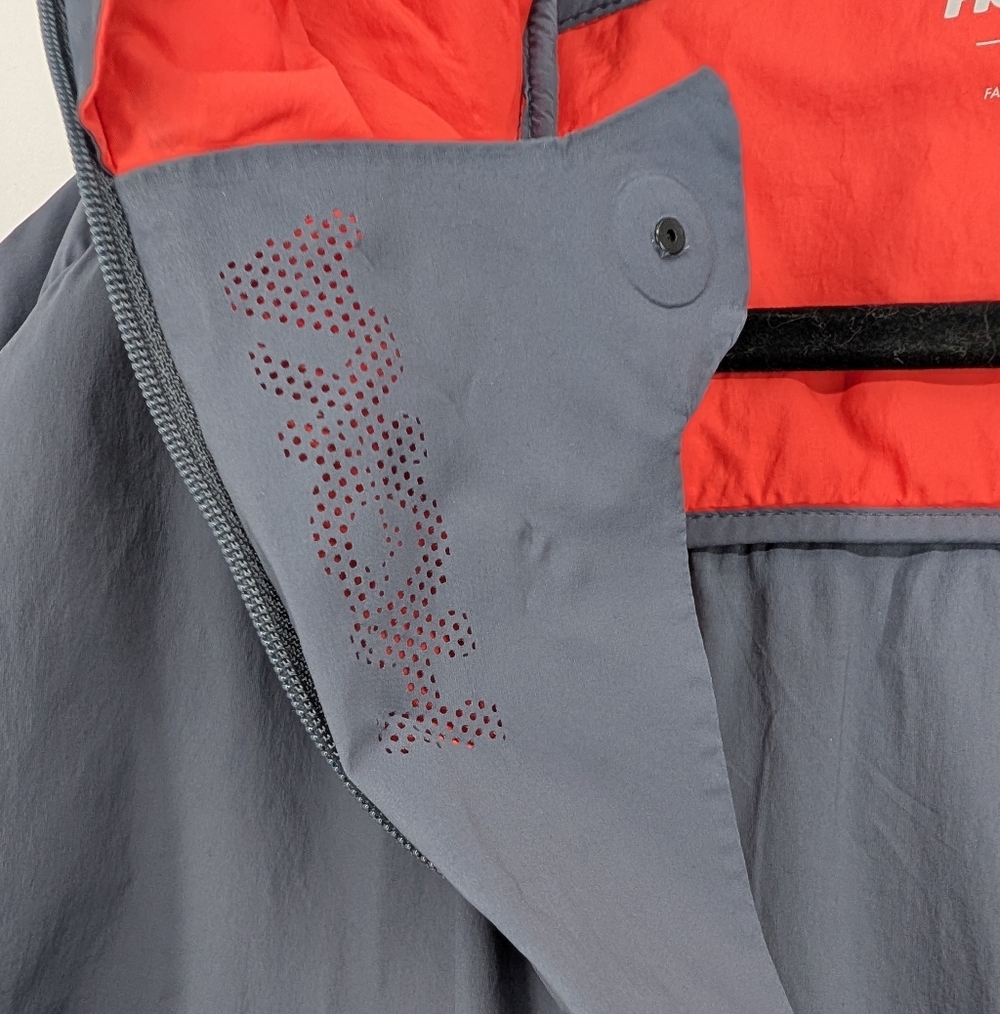 Hoka Hybrid Run Jacket Grey Orange Activewear Mens Large - Picture 13 of 15